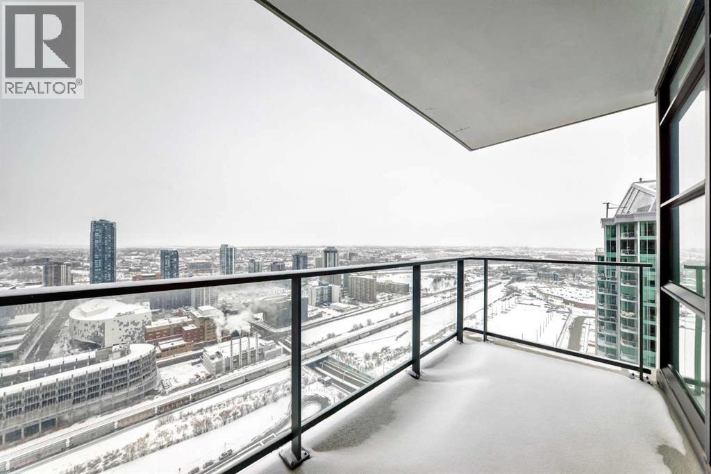 3402, 1122 3 Street Se, Calgary, AB - Outdoor With Balcony With View With Exterior