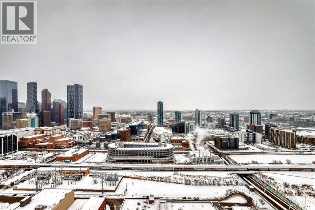 3402, 1122 3 Street Se, Calgary, AB - Outdoor With View