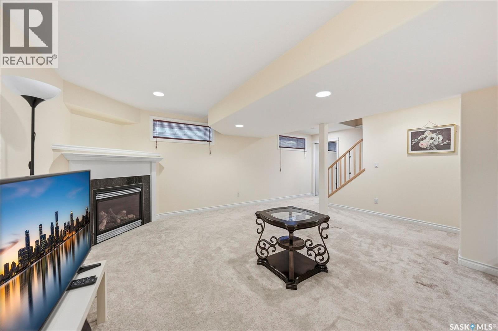 218 Brookshire Crescent, Saskatoon, SK - Indoor With Fireplace