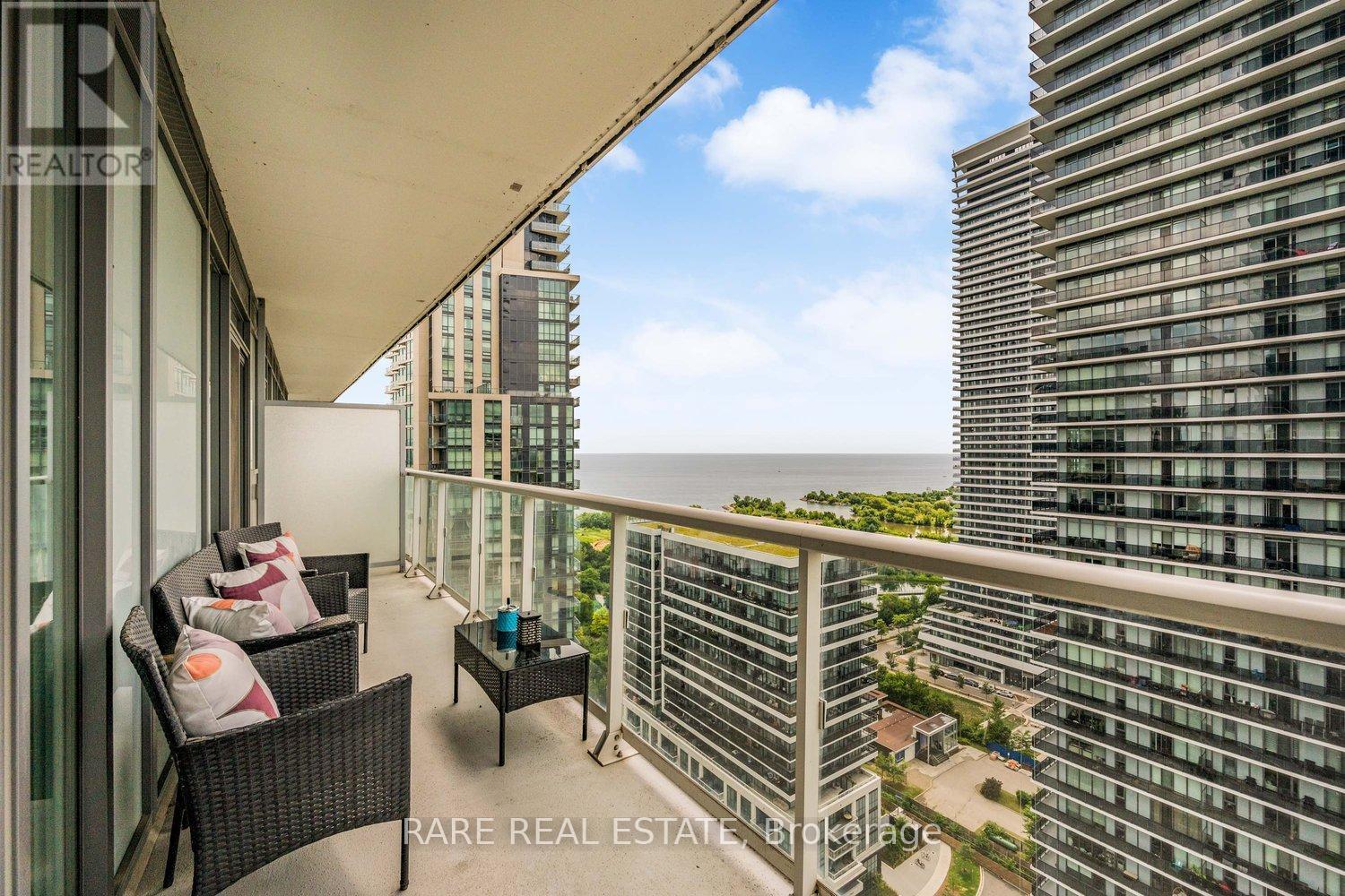 2404 - 56 Annie Craig Drive, Toronto, ON - Outdoor With Balcony With Exterior