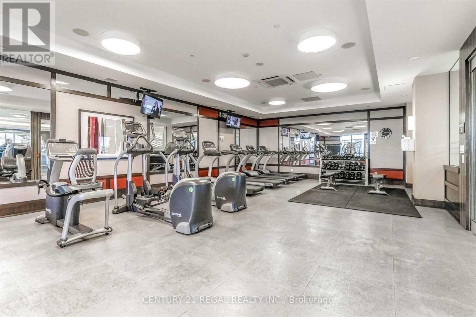 229 - 2 Eva Road, Toronto, ON - Indoor Photo Showing Gym Room