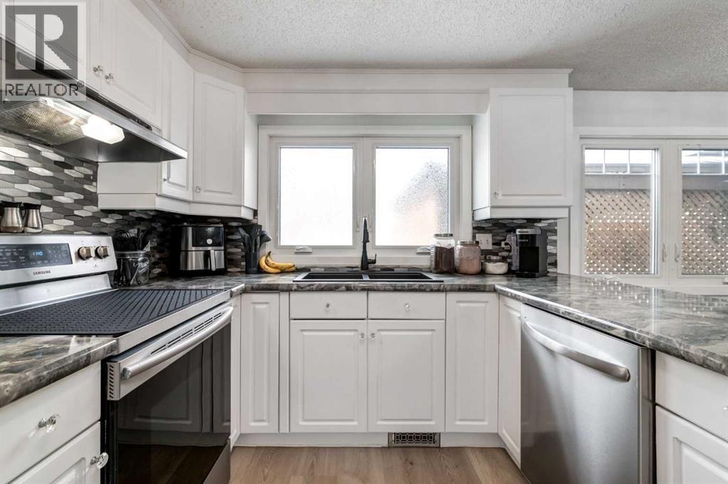 16 Woodgate Close Sw, Calgary, AB - Indoor Photo Showing Kitchen With Double Sink