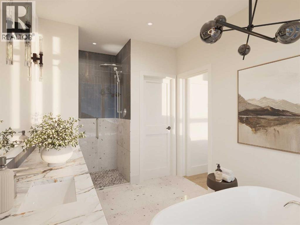 811, 101H Stewart Creek Rise, Canmore, AB - Indoor Photo Showing Bathroom