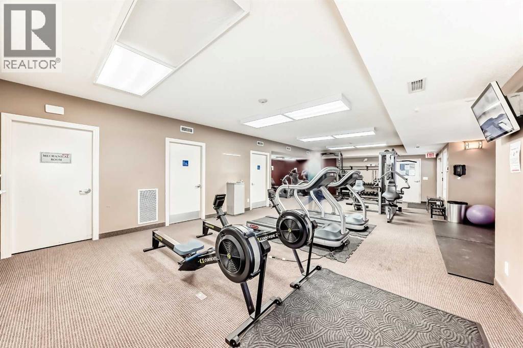 225, 20 Royal Oak Plaza Nw, Calgary, AB - Indoor Photo Showing Gym Room