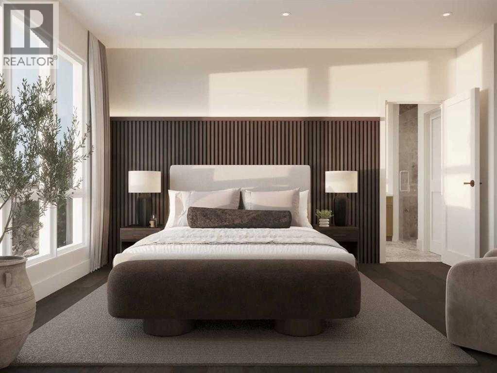 832, 101H Stewart Creek Rise, Canmore, AB - Indoor Photo Showing Bedroom