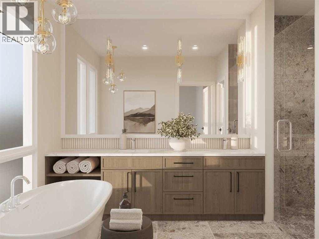 832, 101H Stewart Creek Rise, Canmore, AB - Indoor Photo Showing Bathroom