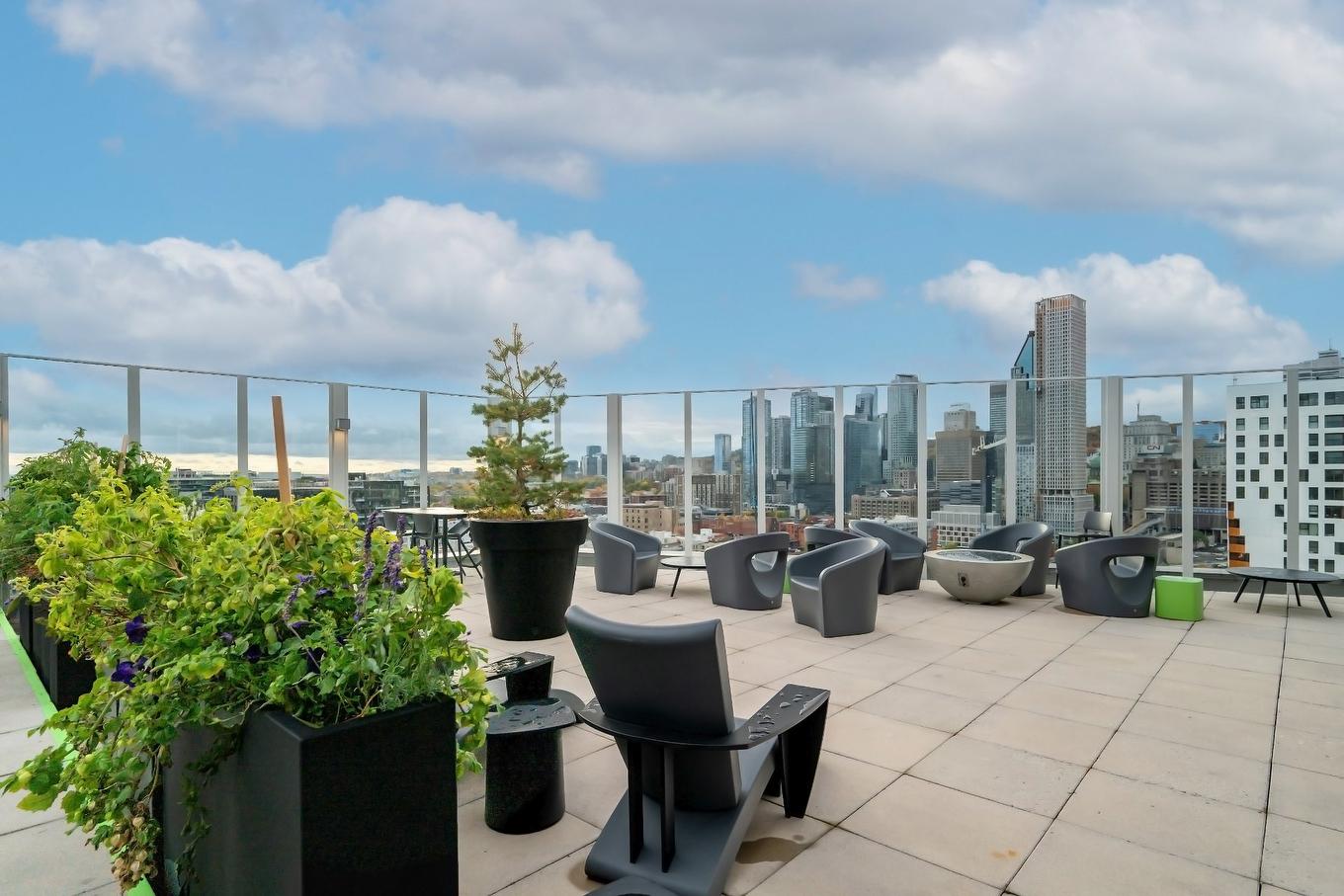 Patio - 206-888 Rue Wellington, Montréal (Ville-Marie), QC - Outdoor With View