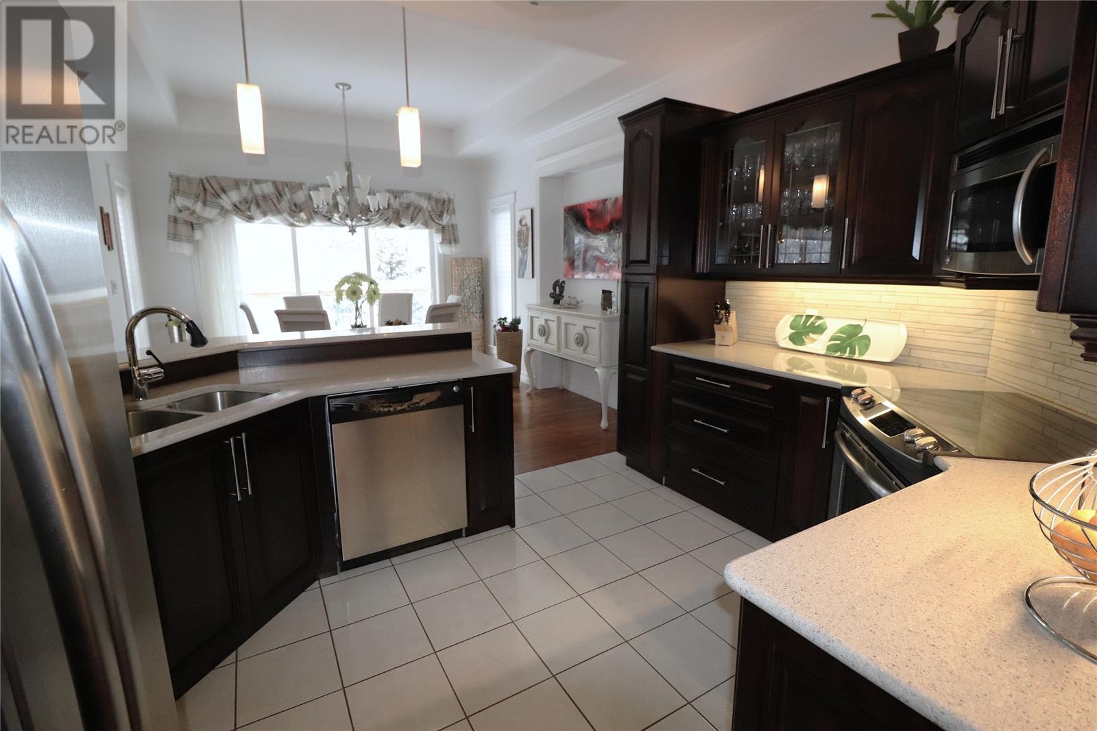 21 Lakeshore Drive, Pasadena, NL - Indoor Photo Showing Kitchen With Double Sink With Upgraded Kitchen
