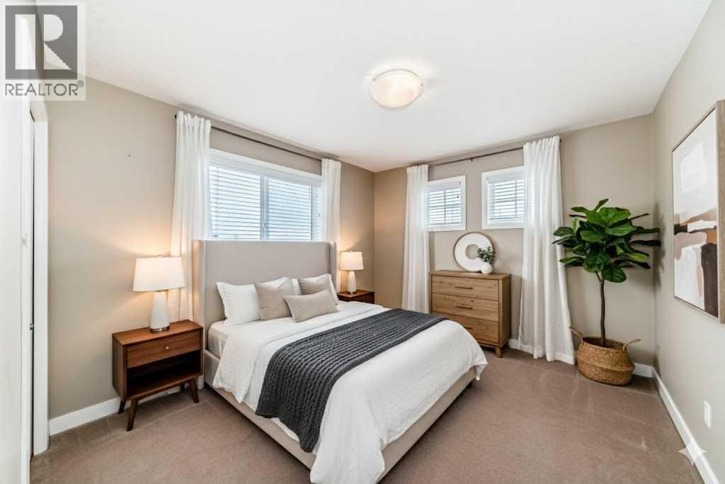 Staged Secondary Bed - 11302, 2781 Chinook Winds Drive Sw, Airdrie, AB - Indoor Photo Showing Bedroom