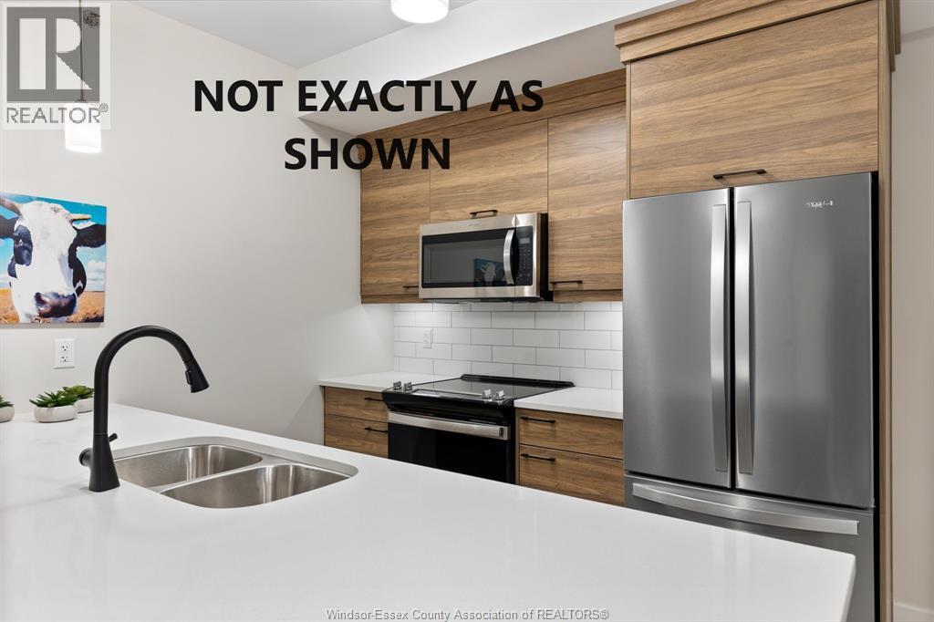 190 Main Street East Unit# 108, Kingsville, ON - Indoor Photo Showing Kitchen With Double Sink With Upgraded Kitchen