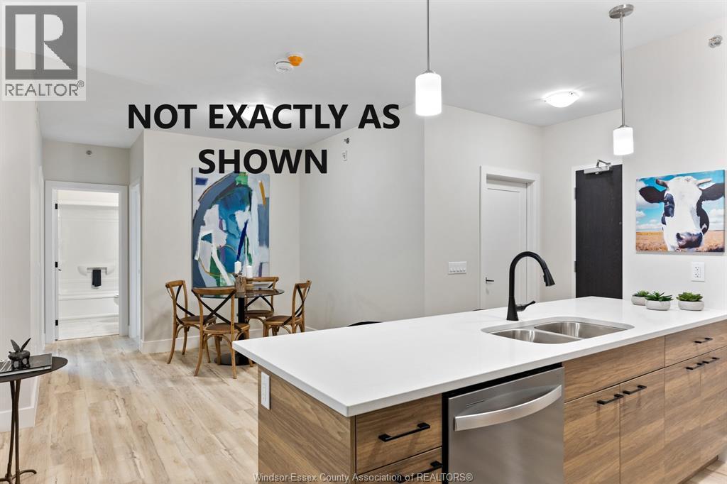 190 Main Street East Unit# 103, Kingsville, ON - Indoor Photo Showing Kitchen With Double Sink