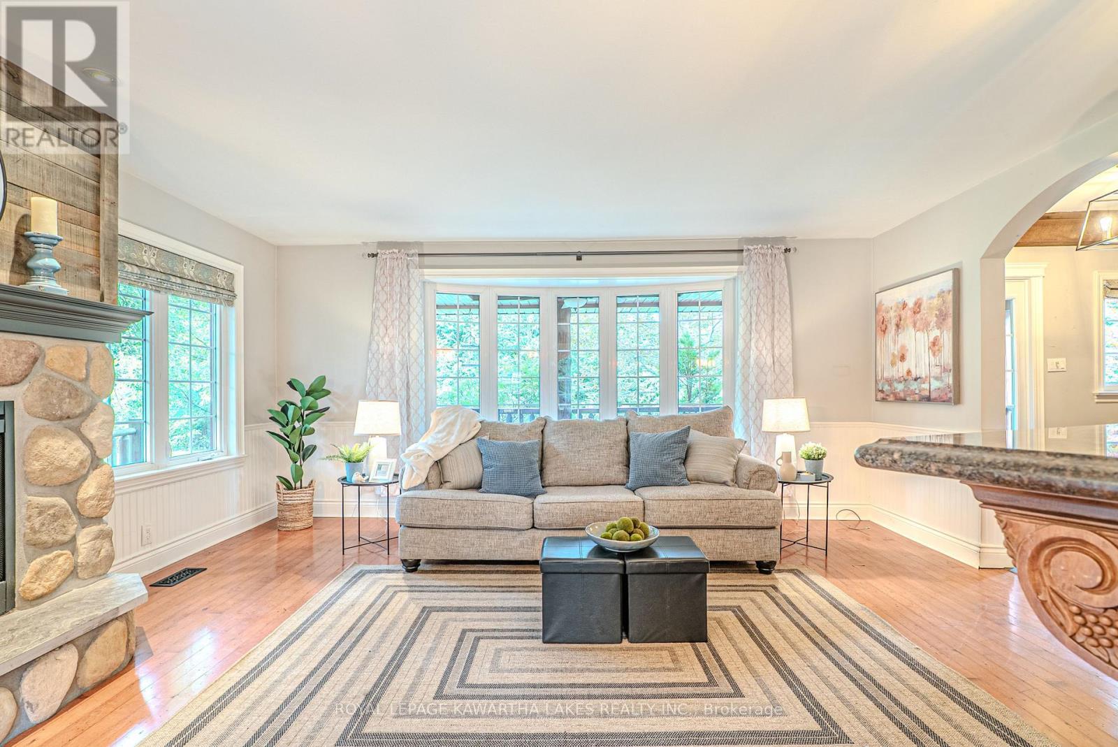 7725 Leskard Road N, Clarington, ON - Indoor Photo Showing Living Room With Fireplace