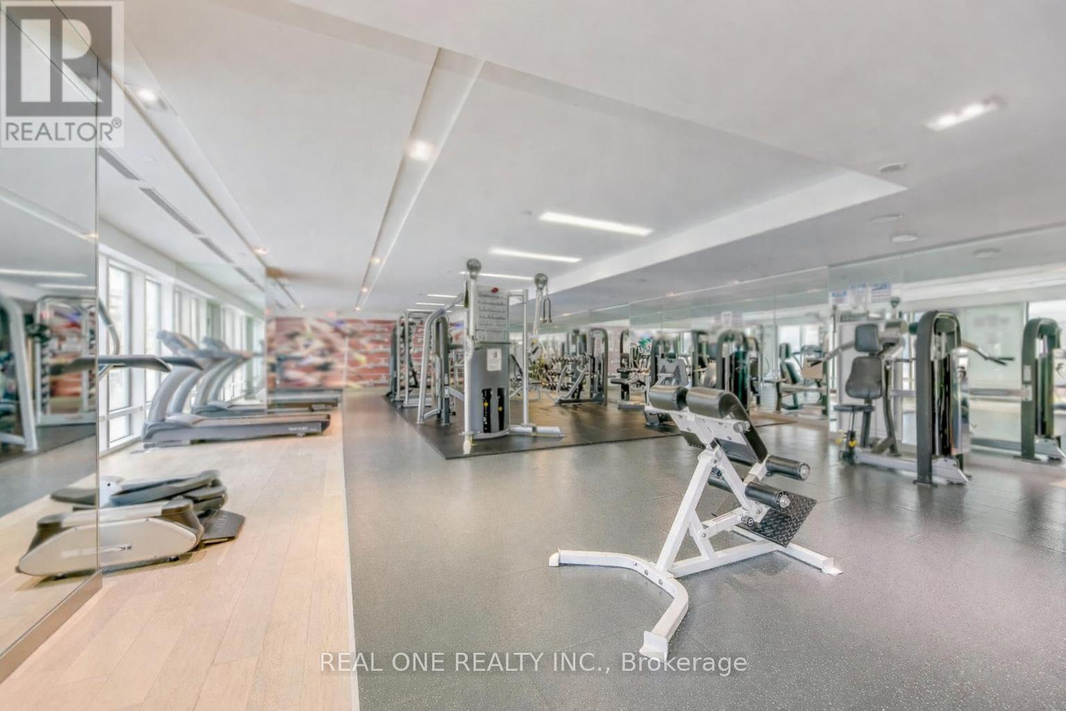 1107 - 8 The Esplanade Avenue, Toronto, ON - Indoor Photo Showing Gym Room