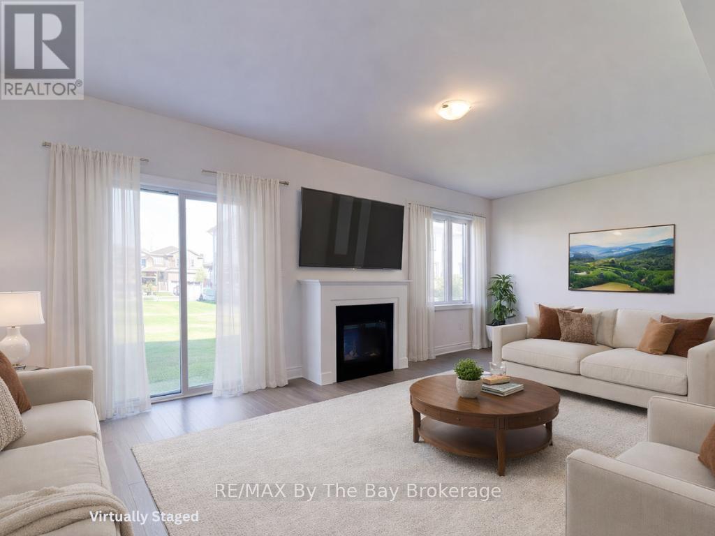 21 Lisa Street, Wasaga Beach, ON - Indoor Photo Showing Living Room With Fireplace