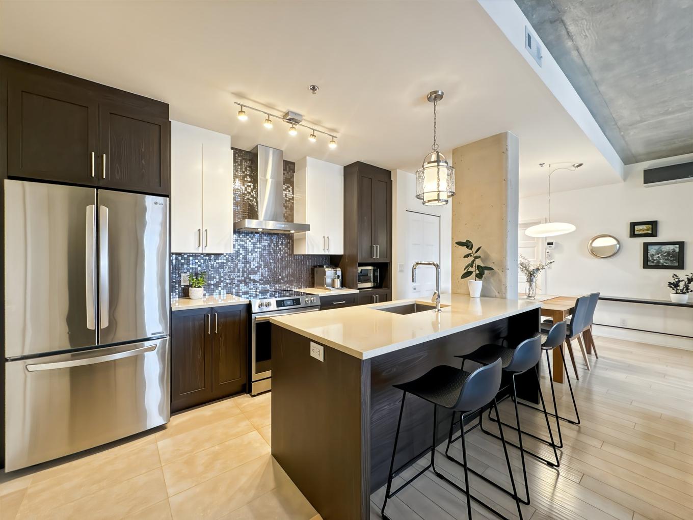 Kitchen - 508-9200 Rue Hochelaga, Montréal (Mercier/Hochelaga-Maisonneuve), QC - Indoor Photo Showing Kitchen With Upgraded Kitchen