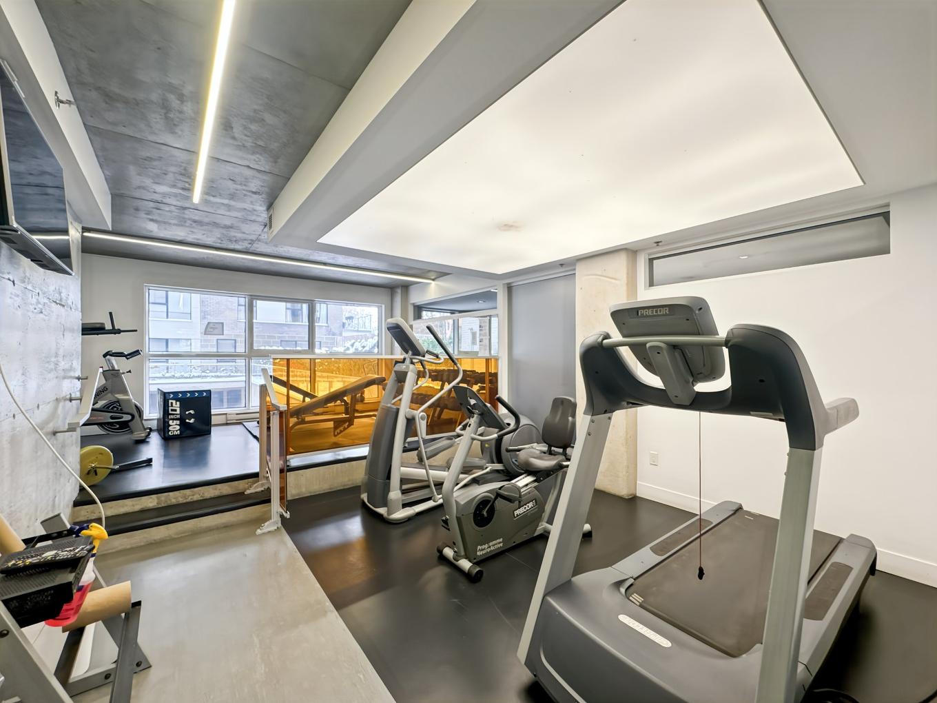 Exercise room - 508-9200 Rue Hochelaga, Montréal (Mercier/Hochelaga-Maisonneuve), QC - Indoor Photo Showing Gym Room