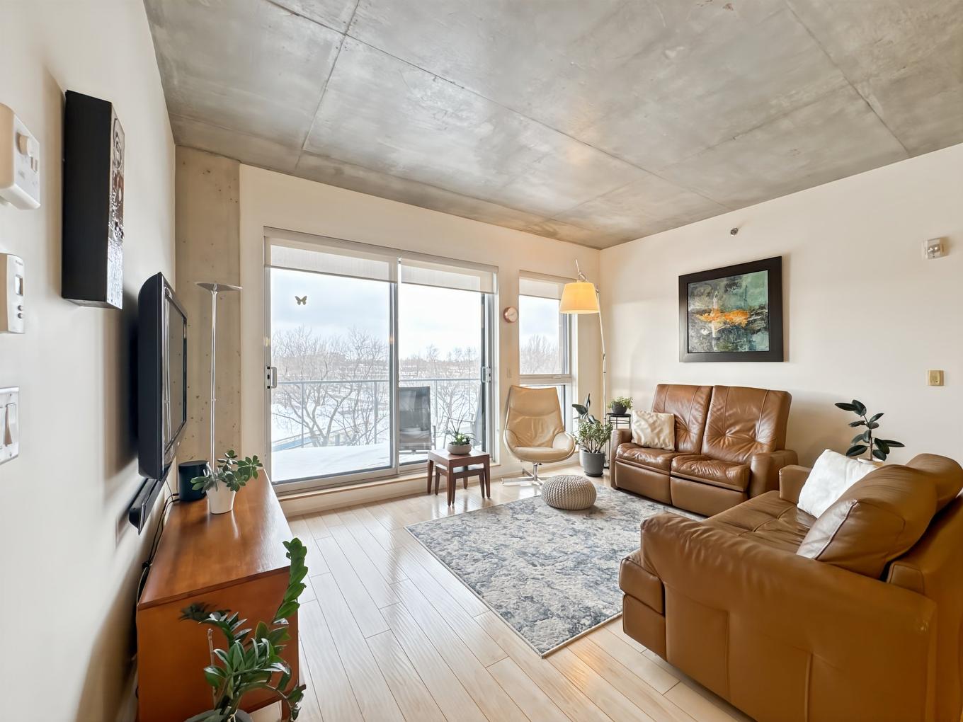 Living room - 508-9200 Rue Hochelaga, Montréal (Mercier/Hochelaga-Maisonneuve), QC - Indoor Photo Showing Living Room