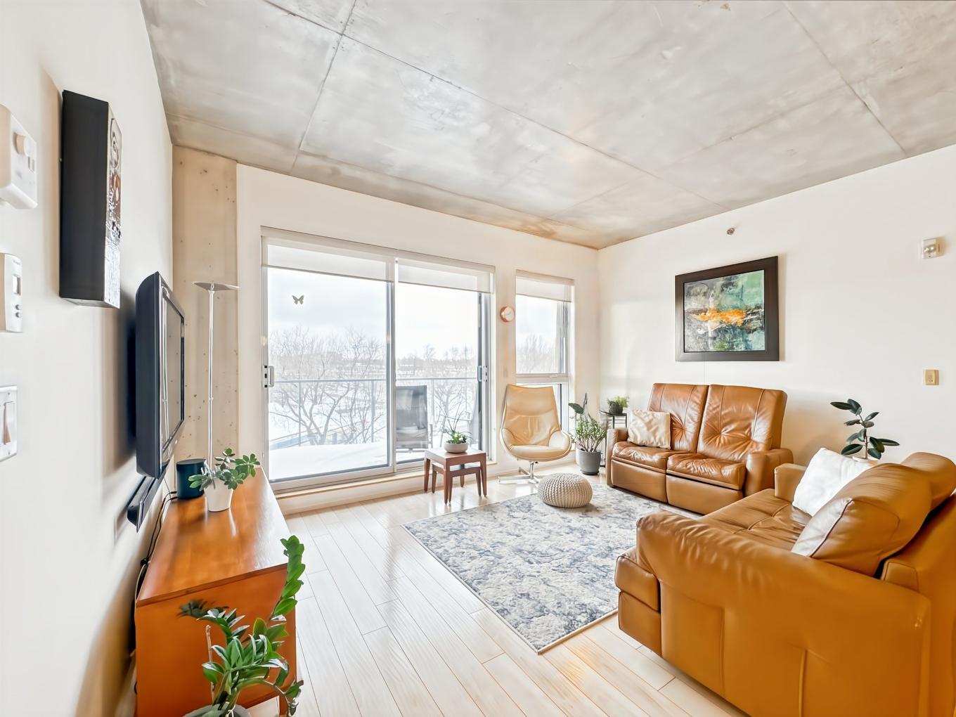 Living room - 508-9200 Rue Hochelaga, Montréal (Mercier/Hochelaga-Maisonneuve), QC - Indoor Photo Showing Living Room