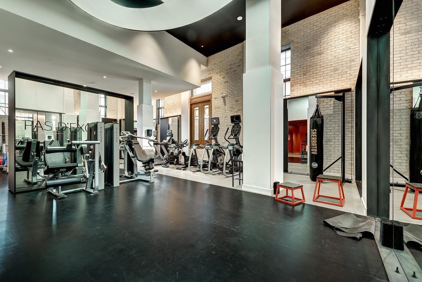 Exercise room - 507-1288 Rue St-Antoine O., Montréal (Ville-Marie), QC - Indoor Photo Showing Gym Room