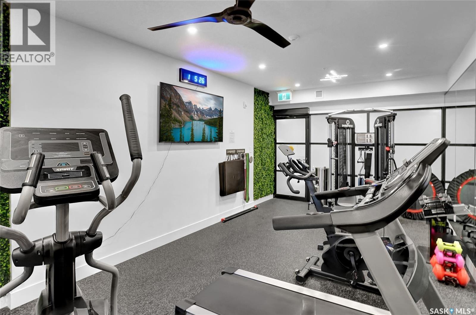 206 3581 Evans Court, Regina, SK - Indoor Photo Showing Gym Room