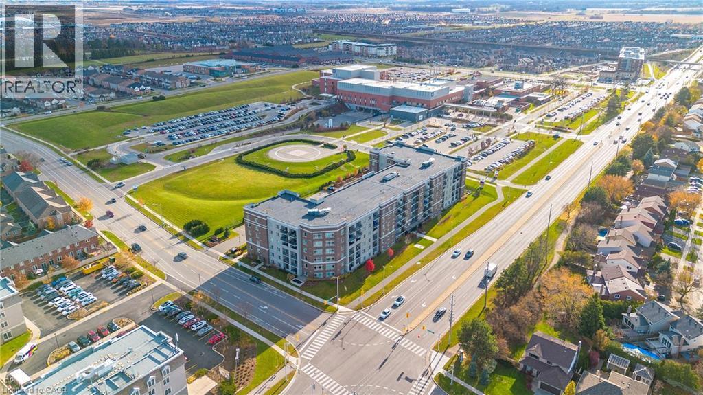 Aerial view of a major roadway - 610 Farmstead Drive Unit# 304, Milton, ON - Outdoor With View