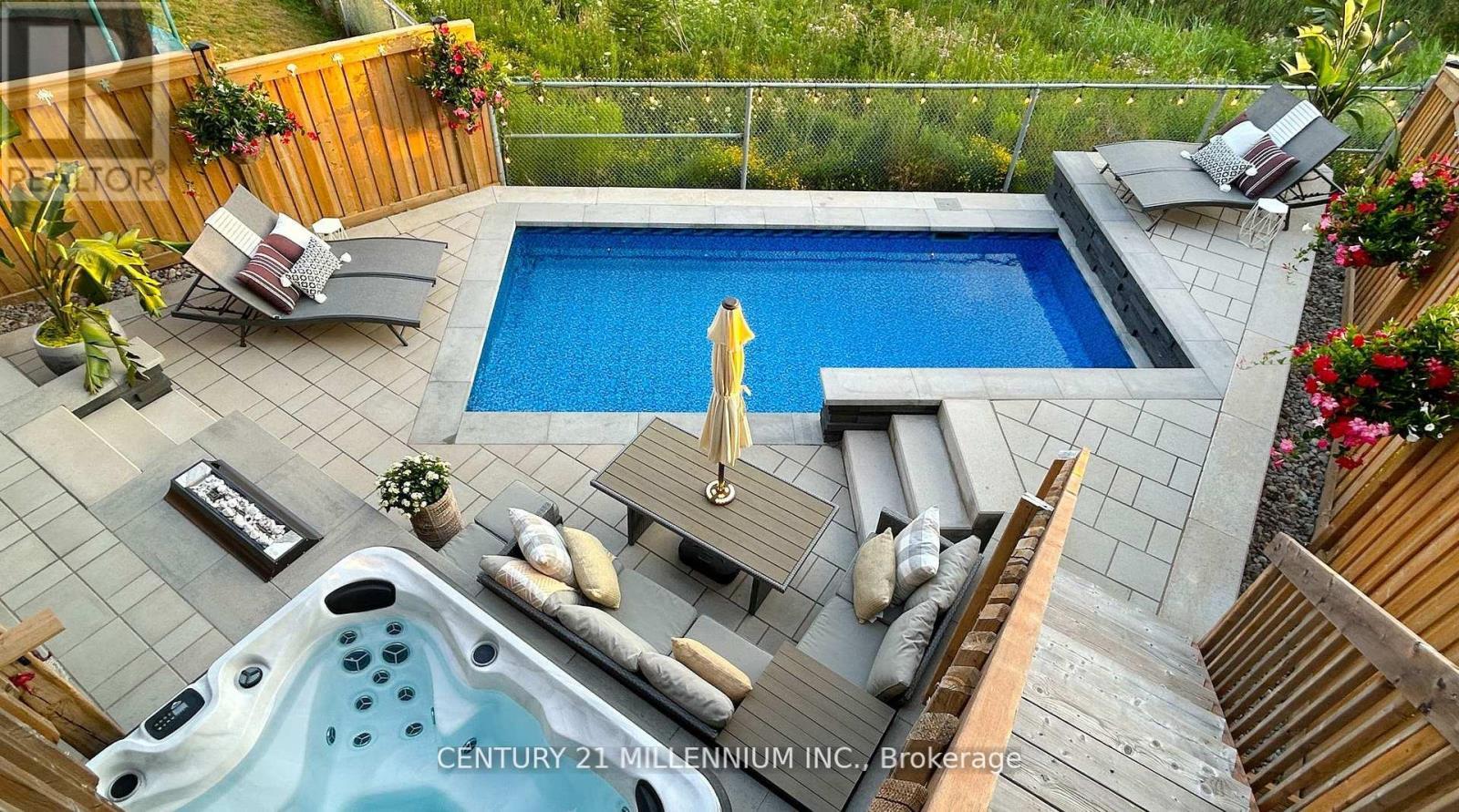 1956 Don White Court, Oshawa, ON - Outdoor With In Ground Pool With Deck Patio Veranda