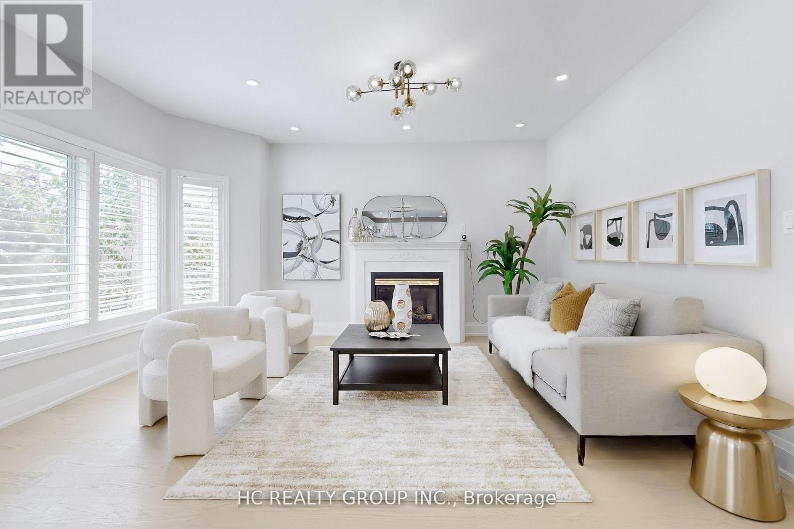 47 Medoc Place, Vaughan, ON - Indoor Photo Showing Living Room With Fireplace
