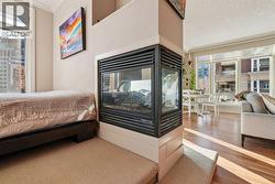 3 sided gas fireplace -