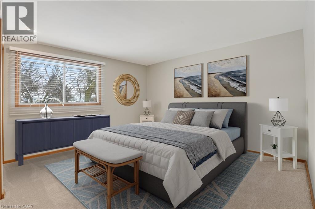 Virtually Staged - 384 Dunvegan Drive, Waterloo, ON - Indoor Photo Showing Bedroom