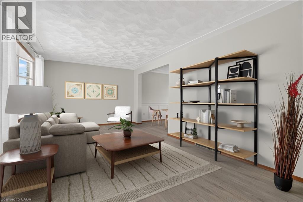 Virtually Staged - 384 Dunvegan Drive, Waterloo, ON - Indoor Photo Showing Living Room