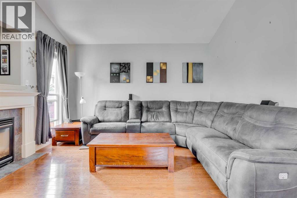 176 Maple Leaf Lane, Fort Mcmurray, AB - Indoor Photo Showing Living Room With Fireplace