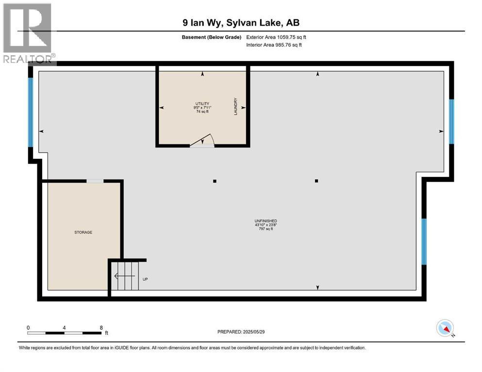 Floor Plan Basement - 9 Ian Way, Sylvan Lake, AB - Other