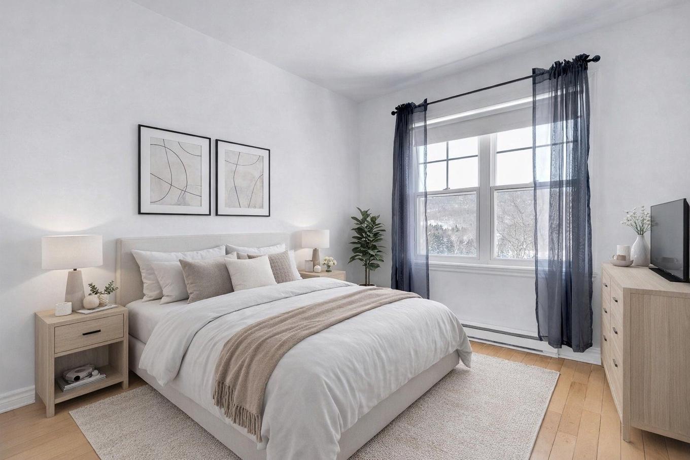 Bedroom - 7-450 Allée Des Cimes, Mont-Tremblant, QC - Indoor Photo Showing Bedroom