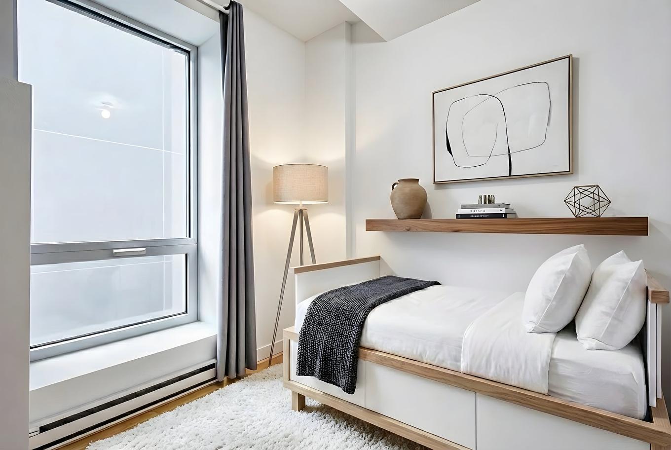 Chambre à coucher - 703-1190 Rue Mackay, Montréal (Ville-Marie), QC - Indoor Photo Showing Bedroom