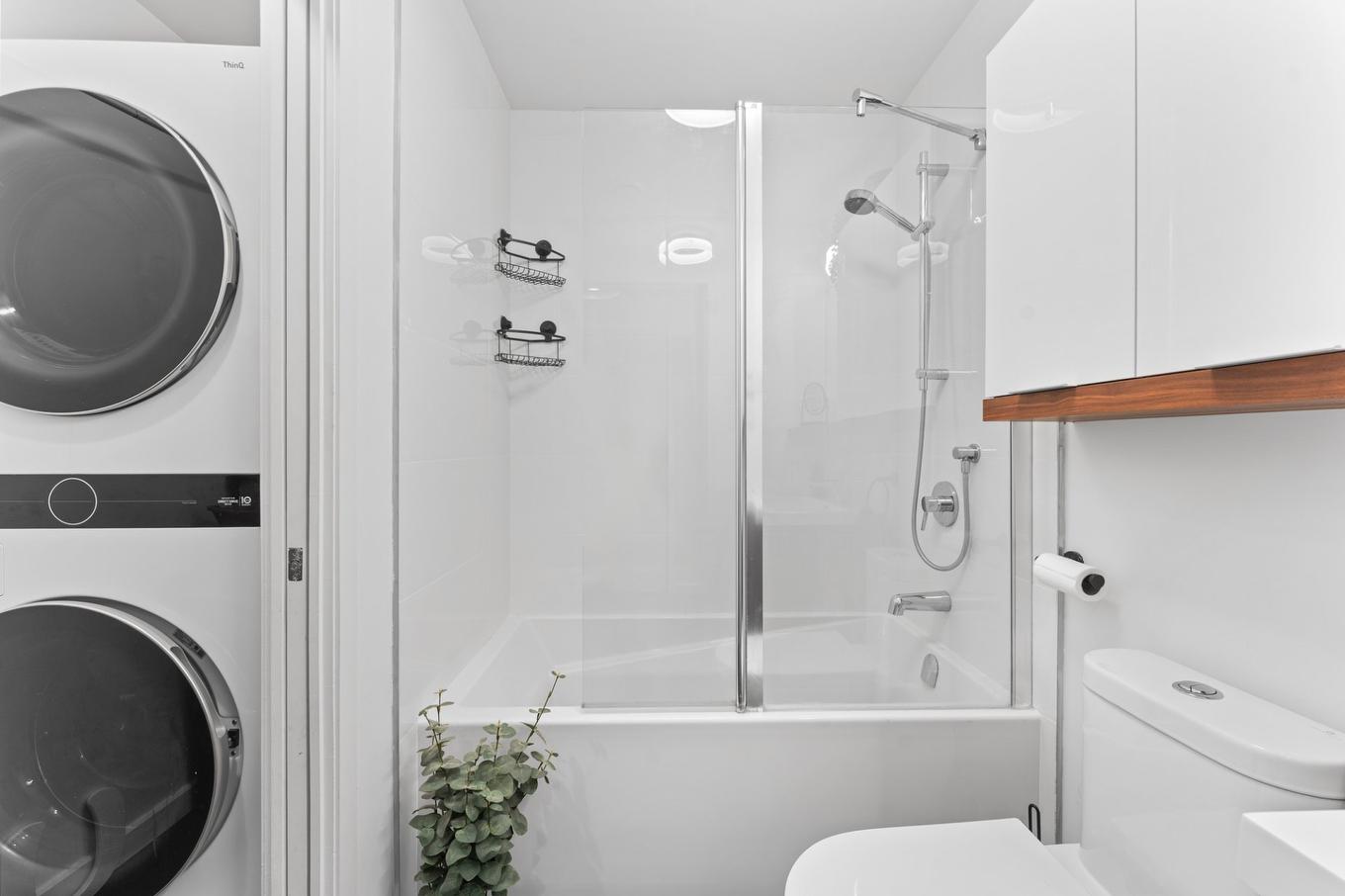 Bathroom - 202-594 Rue Nicolet, Montréal (Mercier/Hochelaga-Maisonneuve), QC - Indoor Photo Showing Laundry Room