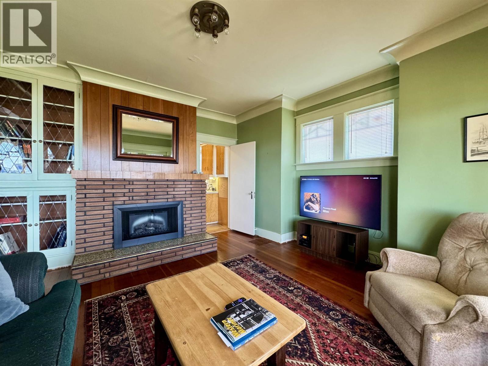 2201 Graham Avenue, Prince Rupert, BC - Indoor Photo Showing Living Room With Fireplace