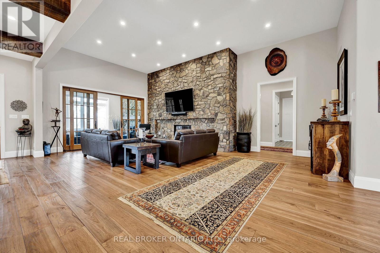 44 Pioneer Ridge Drive, Kitchener, ON - Indoor Photo Showing Other Room With Fireplace