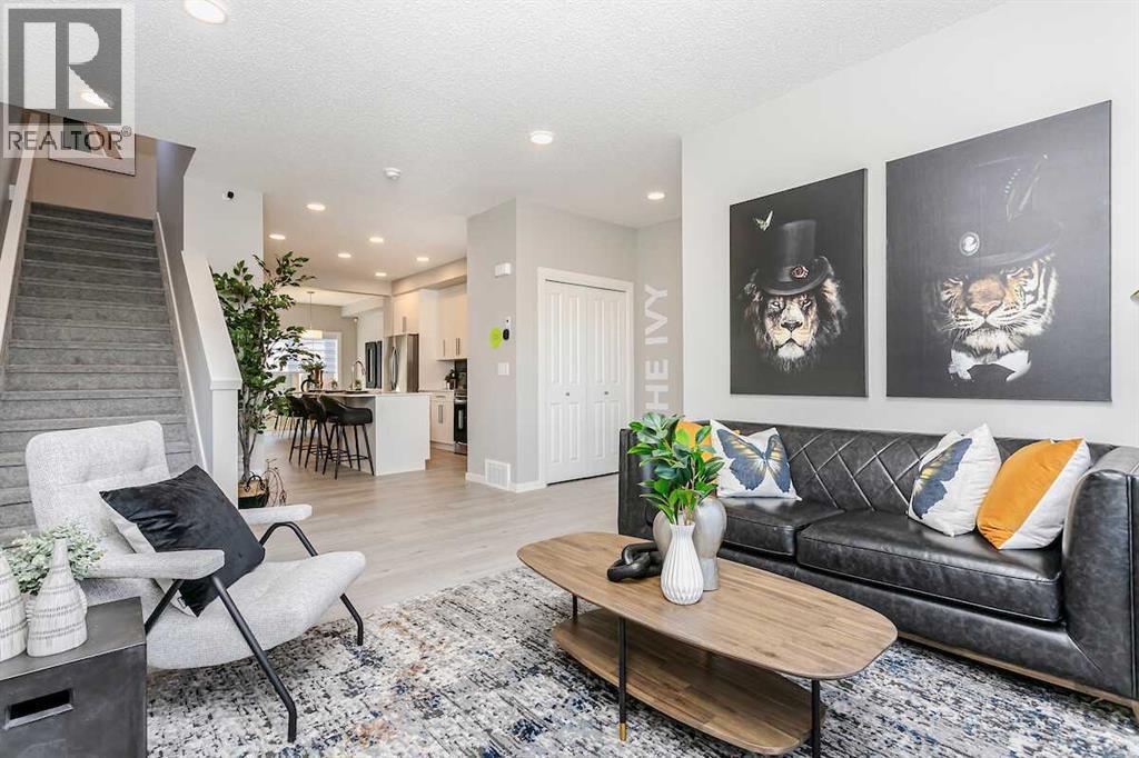 226 Heartwood Parade Se, Calgary, AB - Indoor Photo Showing Living Room