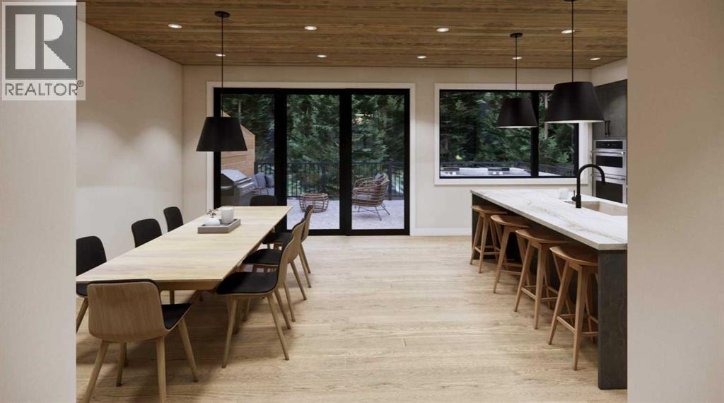 219B Three Sisters Drive, Canmore, AB - Indoor Photo Showing Dining Room