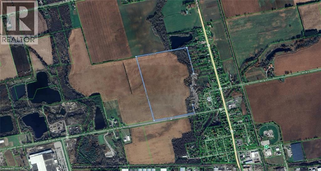 Map / location featuring property boundaries highlighted - Pt Lt 1-2 14Th Street W, Simcoe, ON