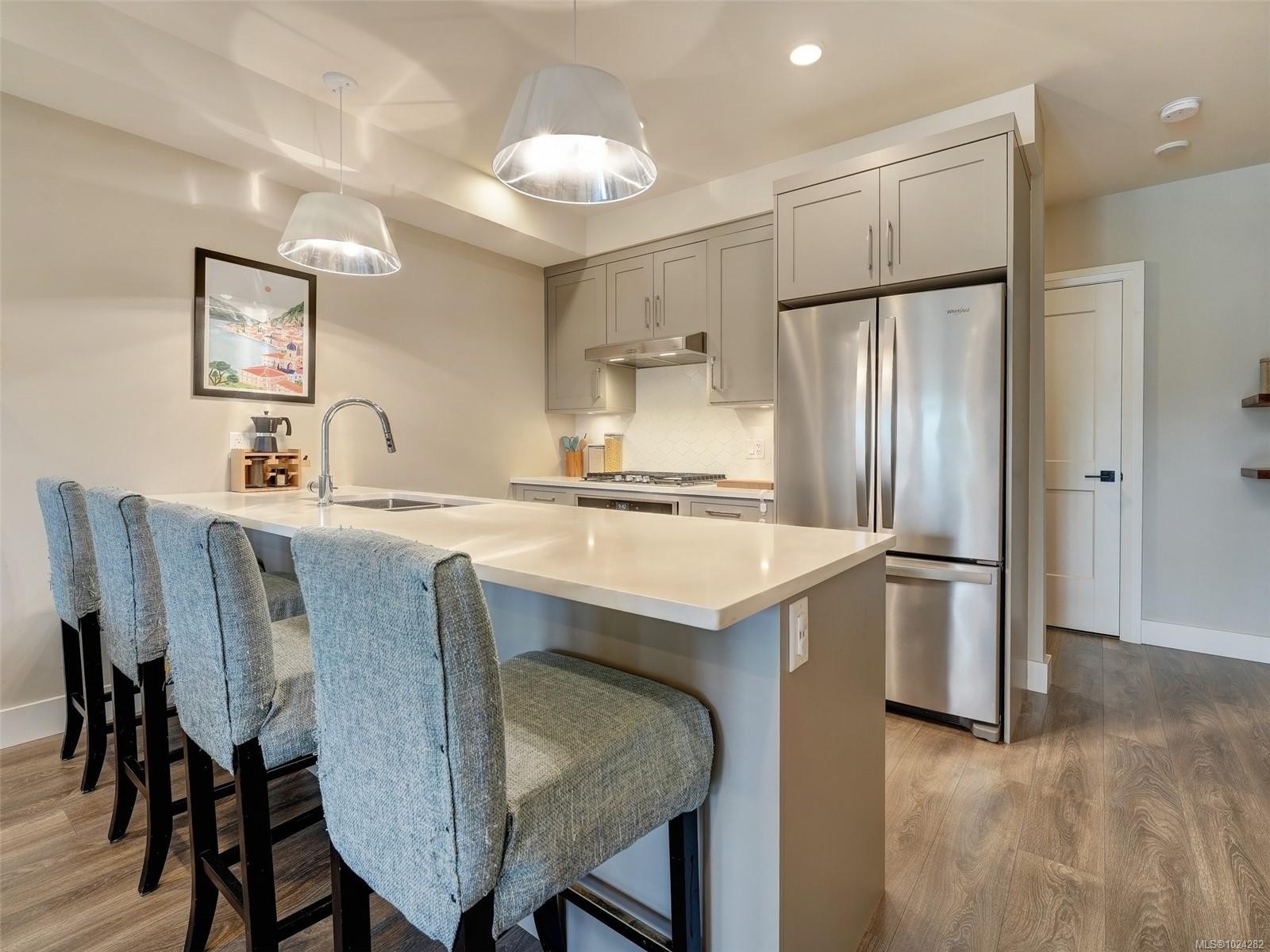 503-741 Travino Lane, Saanich, BC - Indoor Photo Showing Kitchen With Upgraded Kitchen