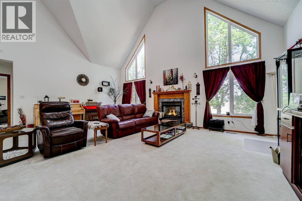 161078 Twp 132 Road, Vauxhall, AB - Indoor With Fireplace