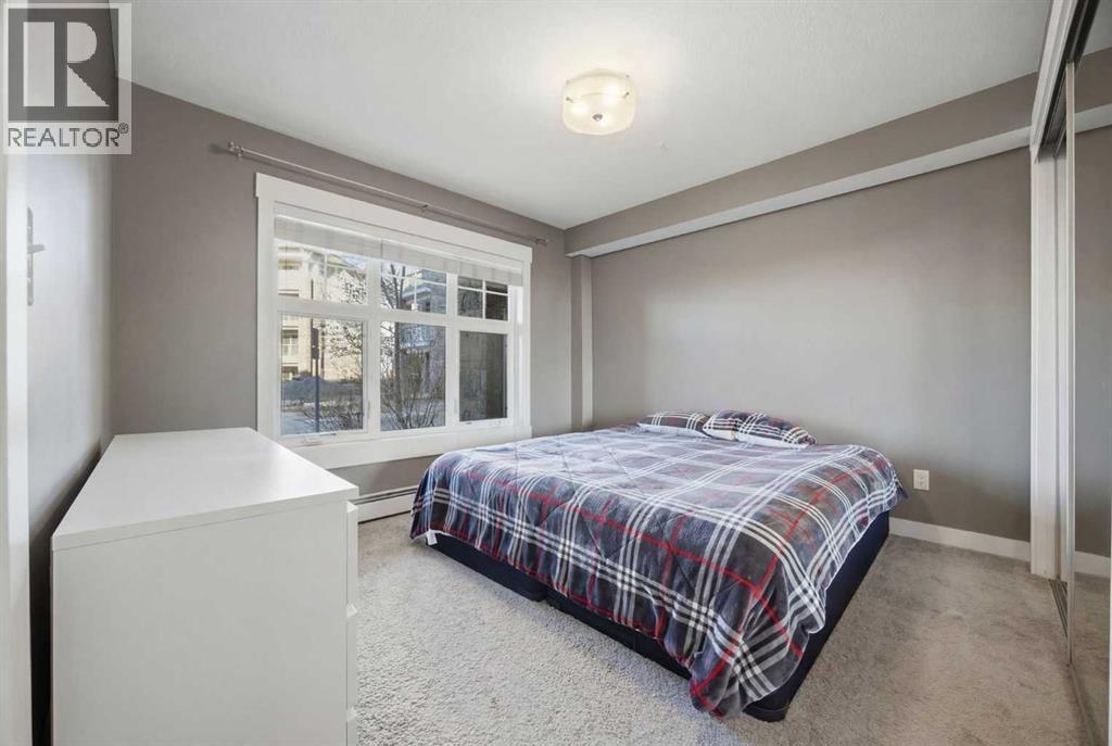 Primary room in current staging - 2118, 11 Mahogany Row Se, Calgary, AB - Indoor Photo Showing Bedroom