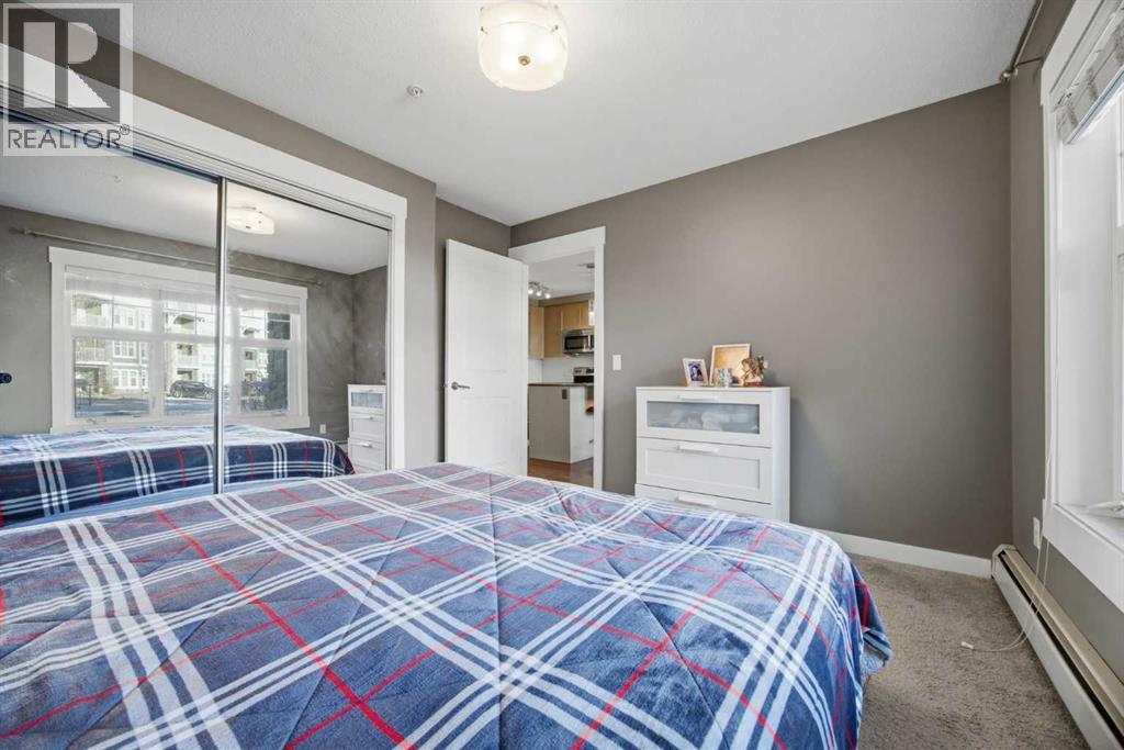 Primary room - 2118, 11 Mahogany Row Se, Calgary, AB - Indoor Photo Showing Bedroom