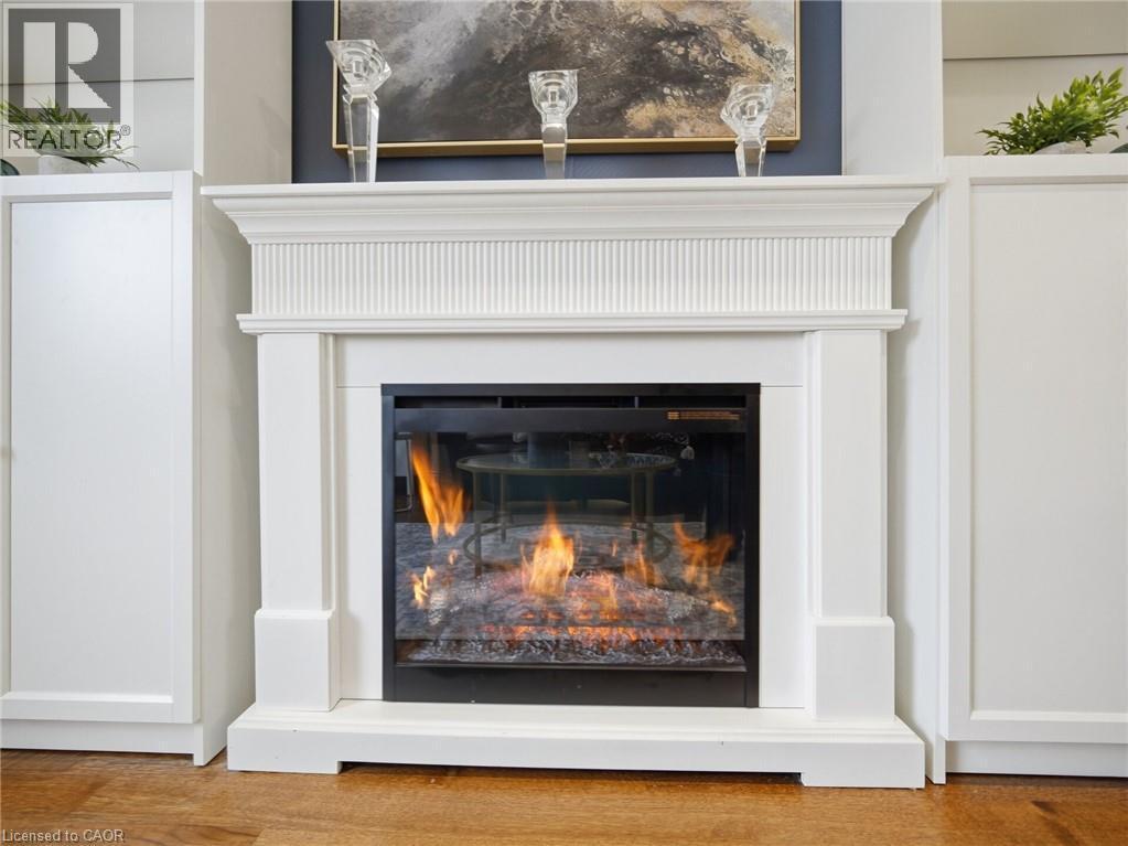 205 Prince Edward Drive S, Toronto, ON - Indoor Photo Showing Living Room With Fireplace