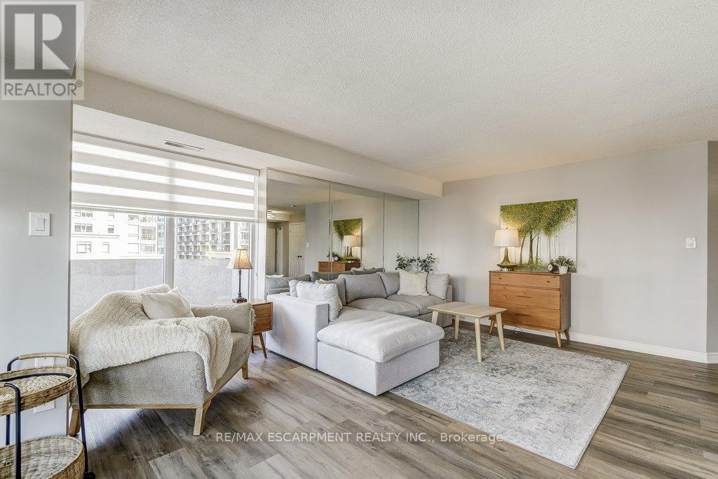 9D - 67 Caroline Street S, Hamilton, ON - Indoor Photo Showing Living Room