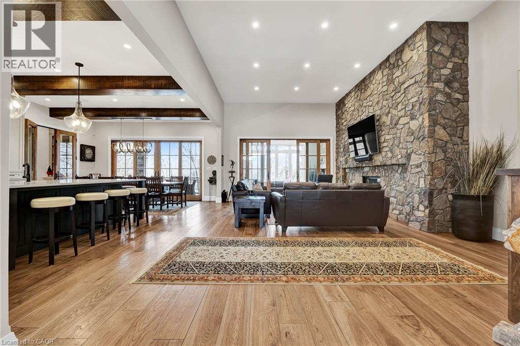 44 Pioneer Ridge Drive, Kitchener, ON - Indoor With Fireplace