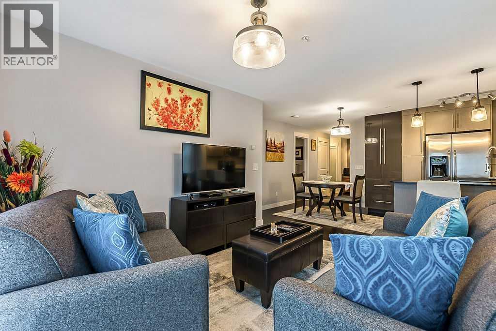 2114, 11 Mahogany Row Se, Calgary, AB - Indoor Photo Showing Living Room