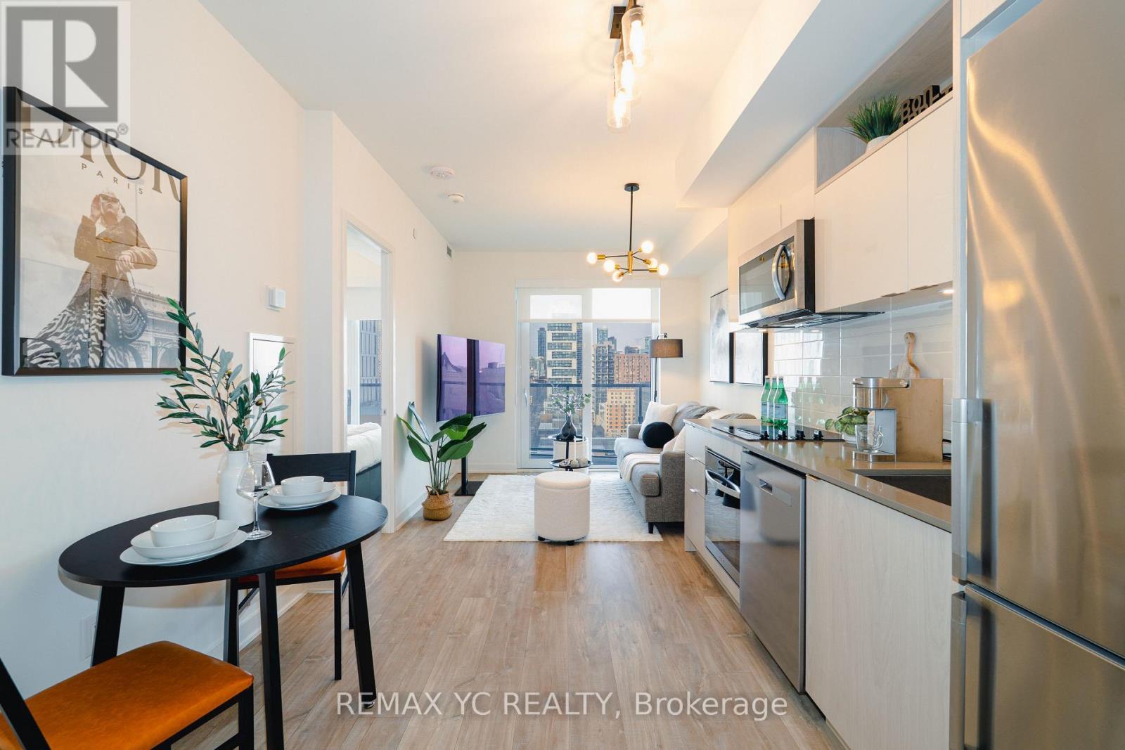 1802 - 100 Dalhousie Street, Toronto, ON - Indoor Photo Showing Kitchen With Upgraded Kitchen