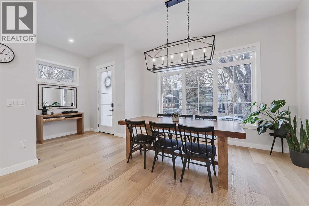 619 55 Avenue Sw, Calgary, AB - Indoor Photo Showing Dining Room